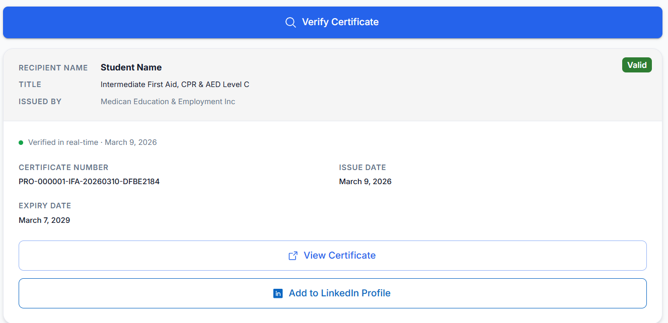 Dipal Certificate